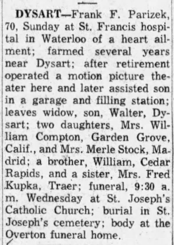 Clipping from The Courier